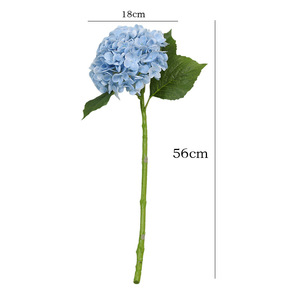 Fleurs d'hortensia artificielles Ruilisi, branche unique, en plastique souple, faites à la main, pour décoration de mariage et de maison - Product Image 5