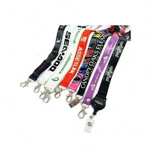 Cordones Personalizados de Alta Calidad con Logotipo, Porta Tarjetas de Identificación, Accesorios con Gancho, Cordón de Moda Ligero y Duradero de Poliéster/Nailon/Satén - Product Image 3