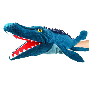 Bộ đồ chơi Rối tay Tyrannosaurus Triceratops sang trọng khủng long tay con rối thực tế mềm động vật đầu đồ chơi - Product Image 6