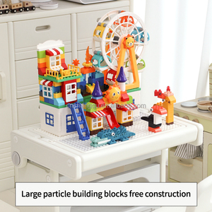 Usine OEM Ensemble <span class=keywords><strong>table</strong></span> et chaise pliantes modernes <span class=keywords><strong>multi</strong></span>-<span class=keywords><strong>activités</strong></span> en plastique pour enfants pour dessiner des blocs de construction lecture apprentissage - Product Image 6