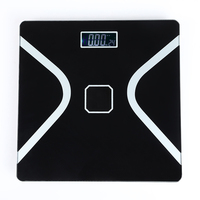Báscula Digital Inteligente para Baño con Sensor LED de 180 kg para Medir la Composición Corporal