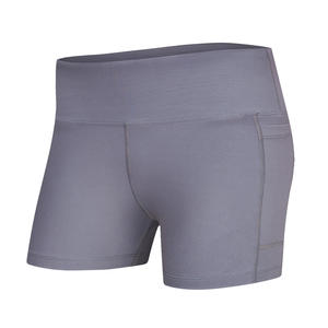 Shorts de Yoga Transpirables para Mujer, con Logotipo Personalizado, Shorts Deportivos Sólidos de Secado Rápido, Cintura Alta, Efecto Push-Up, Conjuntos de Gimnasio sin Costuras - Product Image 5