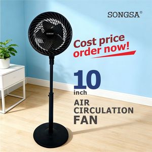 Ventilateur sur pied silencieux de 10 pouces à 3 vitesses, oscillant, pour la maison et le bureau, solution de circulation d'air, prix usine, vente en gros - Product Image 1