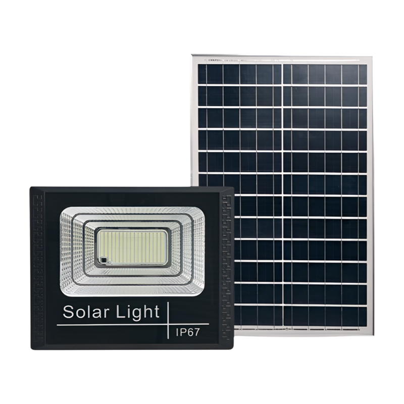 80W LED Solar Flood Light IP65 Waterproof ABS Outdoor Garden Lamp with Remote Control