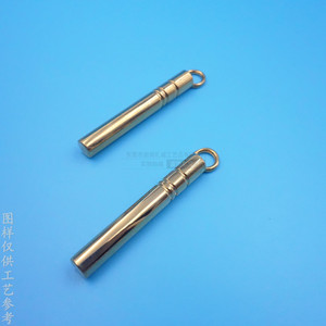 Tirant de fermeture éclair cylindrique en métal plaqué or pour sacs et accessoires vestimentaires - Product Image 1