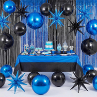 Rideaux de fond en feuille d'aluminium à franges 4D de 22 pouces pour hommes, en vert et noir, pour décorations d'anniversaire, de bal de promo, d'anniversaire de mariage et de mariage