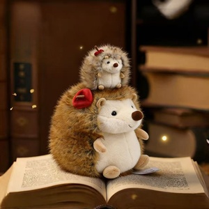 Peluche <span class=keywords><strong>de</strong></span> simulation hérisson pomme <span class=keywords><strong>de</strong></span> dessin animé en polyester, animal <span class=keywords><strong>de</strong></span> <span class=keywords><strong>la</strong></span> <span class=keywords><strong>jungle</strong></span>, compagnon <span class=keywords><strong>de</strong></span> table, poupée <span class=keywords><strong>de</strong></span> poche pour 31-50 cm, unisexe - Product Image 2