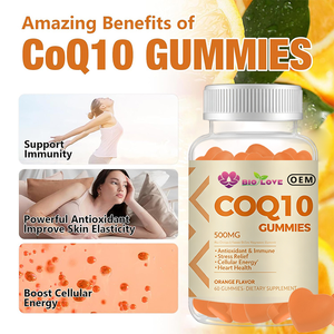 Gummies de CoQ10 Ubiquinol 500mg HALAL en gros pour OEM, Coenzyme Oméga-3 <span class=keywords><strong>DHA</strong></span> <span class=keywords><strong>EPA</strong></span>, Complément Anti-Âge et Soutien Immunitaire pour Adultes - Product Image 3