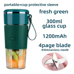 Licuadora Portátil Recargable de 10 oz, Licuadora de Frutas y Verduras con Botella de Plástico de Grado Alimenticio, para Hacer Smoothies - Product Image 6