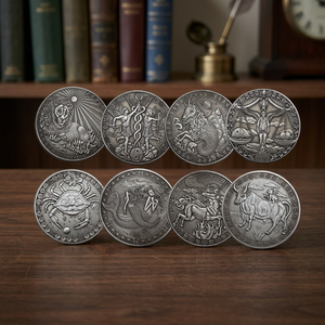 Pièces commémoratives personnalisées en alliage de zinc émaillé, gravées en relief double face, 2D/3D, plaquées or/nickel, style patriotisme - Product Image 3