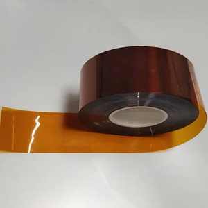 غشاء بوليميد شفاف عالي الجهد بغشاء نحاسي مطلي ثنائي الاتجاه شريط كابتون مطاطي غشاء بوليميد ناعم من الفئة H - Product Image 1