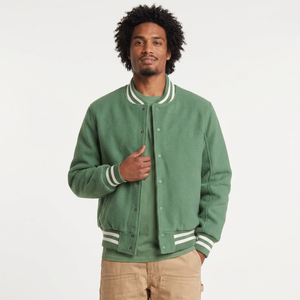 Custom <b>Men's</b> Designer Varsity Jacket for Autumn Sports Oversized Streetwear Letter Single Plain Dyed Varsity Jacket for <b>Men</b> - Product Image 1