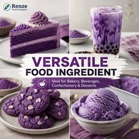 Poudre d'Ube Naturelle, Extrait de Patate Douce Violette, Riche en Anthocyanes, Colorant Alimentaire et Arôme pour Boulangerie, Bubble Tea, Crème Glacée