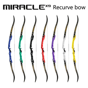 Sanlida Miracle X9 <span class=keywords><strong>recurve</strong></span> <span class=keywords><strong>Bow</strong></span> 25inch Riser 66/68/70inch 14-44lbs ilf tay phải bắn cung Săn bắn cung cạnh tranh - Product Image 2