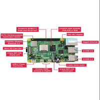 Placa de Desarrollo Raspberry Pi 4 Modelo B, Kit Opcional de 2GB/4GB/8GB con 90 Días de Garantía