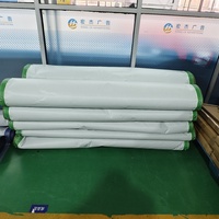 Lona Ignífuga Personalizada, Malla de PVC para Cercas, Lona Transparente Mate, Lona de Vinilo para Exteriores con Certificación de Resistencia al Fuego