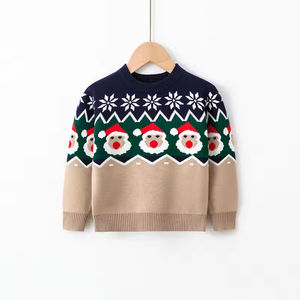 Suéter de Invierno para Hombre, Cárdigan Navideño con Cuello Alto y Estampado de Dinosaurios, Hecho de Algodón, Suministro ODM - Product Image 3