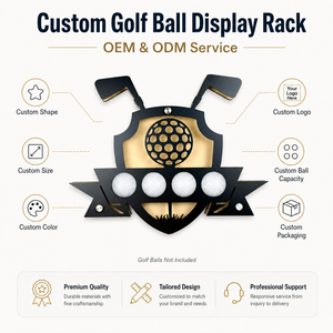 Support mural décoratif pour balles de golf en bois et fer – Idéal pour les souvenirs de rondes mémorables, les collectionneurs, les clubs et la décoration intérieure - Product Image 5