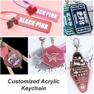 Lovely Customizable Acrylic <b>Key</b> Charms with Glitter Detail for Motel <b>Key</b> Management & Fashion Decoration - Product Image 6