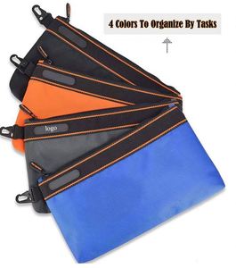 Free Sample Custom Logo <b>Heavy</b>-<b>Duty</b> 4 Packs Small <b>Tools</b> Pouch Electrician Zipper <b>Tool</b> Pouch <b>Bag</b> for <b>Tools</b> - Product Image 2