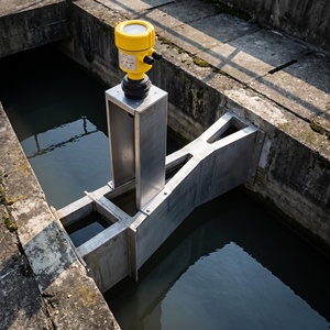 Débitmètre à <span class=keywords><strong>canal</strong></span> ouvert en acier inoxydable à ultrasons//type flume, précision +/-3% pour les eaux usées/l'irrigation/le débit des canaux - Product Image 4