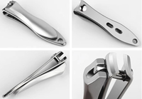 Grand coupe-ongles et pince à cuticules en acier inoxydable, lame arrondie, professionnel, durable, nouveau design pour adultes