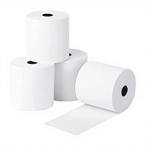 กระดาษม้วนความร้อนแบบชั้นเดียว ขนาด 80x80 มม. 57x40 มม. สำหรับเครื่องบันทึกเงินสด ใช้ในซูเปอร์มาร์เก็ต ธนาคาร โรงแรม ร้านอาหาร - Product Image 3