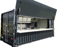 Cuisine conteneur préfabriquée de 40 pieds, kiosque alimentaire commercial extérieur, unité de restauration mobile pour service de traiteur événementiel