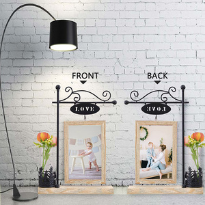 Marcos de Fotos de Madera 4x6 para Navidad, con Plantas, con Florero de Vidrio, Decorativos, Hidropónicos, para Regalos, Dropshipping - Product Image 5