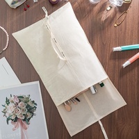 Sac en toile de coton avec cordon de serrage, impression d'écran personnalisée avec logo recyclable, sac à coussin avec enveloppe en coton, sac anti-poussière
