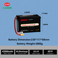 Baterai LiPo Drone 970.2Wh Kapasitas Ultra Tinggi 42000mAh 8C 23.1V untuk Fotografi Udara UAV Kustomisasi Plug