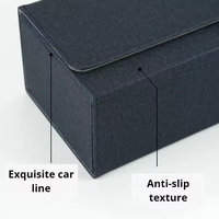 Boîte de rangement pour cartes à collectionner en cuir, double compartiment, fermeture magnétique, grande capacité, étui pour cartes à jouer, personnalisable avec logo en relief TCG