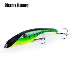 Chan's Huang Hard Jerkbait Musky Fishing Lures Killer Minnow Sinking 140MM 43G Plastic Wobbler Baits Pike Bass Tackle