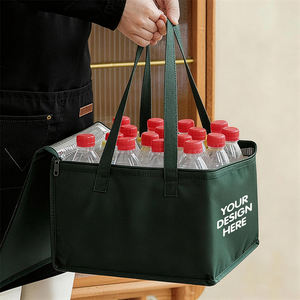 Grand Sac Isotherme Pliable et Personnalisé pour la Livraison <span class=keywords><strong>de</strong></span> <span class=keywords><strong>Repas</strong></span>, Pique-nique et Camping, Panier Glacière Portable avec Logo - Product Image 5