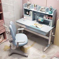 Ensemble de chaises de table à manger pour enfants en bois massif ergonomique minimaliste simple et réglable en hauteur pour la chambre d'école à domicile/salle d'étude