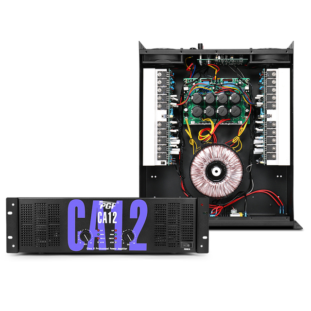 Good Quality 3U CA12 2*800W Class H Stereo Sound Audio Sound Amplifier Two Channel Professional Power Amplifier
