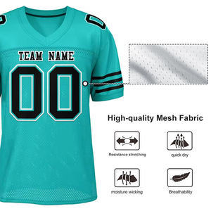 Camiseta de uniforme de fútbol americano Nfling con nombre y número de equipo cosido personalizado de malla transpirable de alta calidad - Product Image 4
