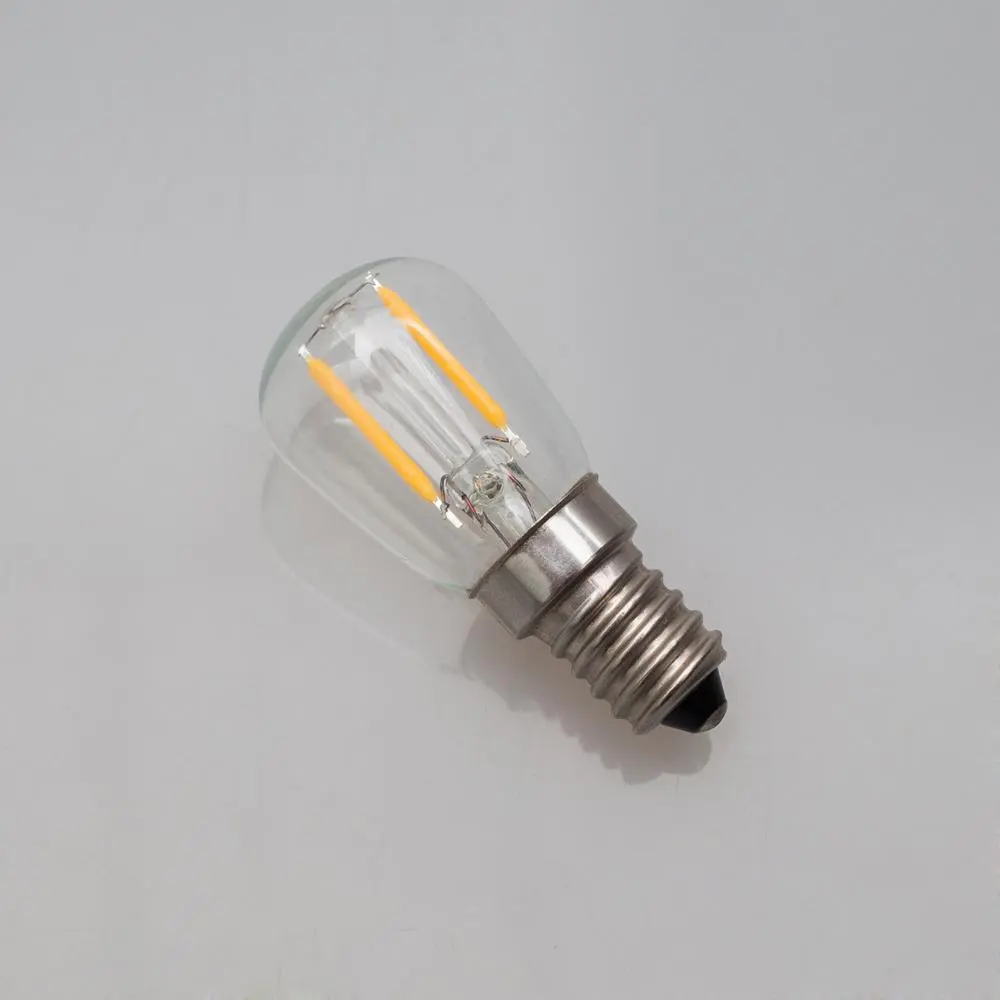 ST26 220V E14 1W 2W transparent glass LED dimmable filament lighting bulb Mini led light bulbs LED amp lights