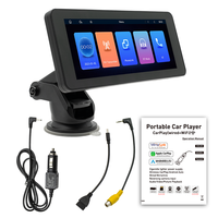 Écran stéréo de voiture portable 7 "sans fil Carplay & Android Auto AutoLink avec lecteur multimédia Mirror Link BT