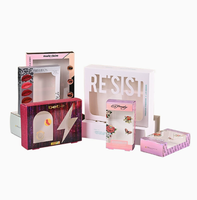 Boîte en carton blanc personnalisée pour fenêtre, impression couleur, avec trou d'insertion, double emballage pour sous-vêtements et produits électroniques.