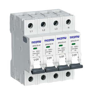 BRSCB-40 matériel électrique de secours spécial en plastique durable de parafoudre de la <span class=keywords><strong>classe</strong></span> II SPD 40kA SCB 3P - Product Image 2