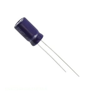 Condensateur original CAP ALUM 22UF 20% 63V RADIAL TH Through Hole ESK226M063AE3AA 22 uF - Product Image 1