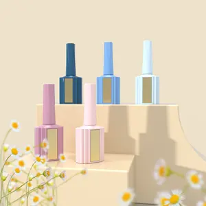 12ml factory price gel nail polish bottle packaging custom logo luxury bottles empty cuticle oil bottle for nails with color top