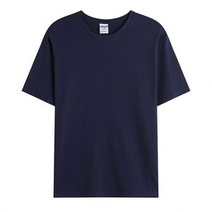 Camiseta Personalizada con Estampado y Hombros Caídos, Camiseta Bordada con Cuello Redondo para Hombre - Product Image 3