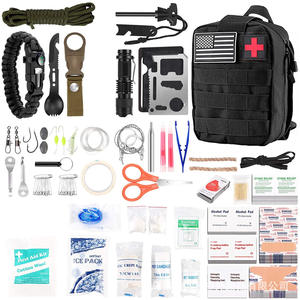 ชุดอุปกรณ์เอาตัวรอดทางยุทธวิธี 8x6x5 นิ้ว กระเป๋าแพทย์แบบมอลล์พร้อมซิปสำหรับตั้งแคมป์กลางแจ้ง อุปกรณ์ EDC - Product Image 2