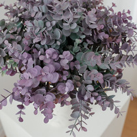 Rangkaian Daun Eucalyptus Sutra Buatan untuk Dekorasi Rumah & Pernikahan, Hiasan Bunga untuk Interior/Eksterior, Grosir