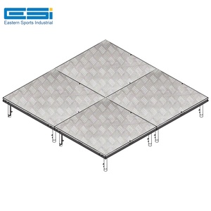 ESI-Escenario de aluminio portátil de 4 Patas de alta resistencia con superficie antideslizante para eventos en interiores y exteriores - Product Image 2
