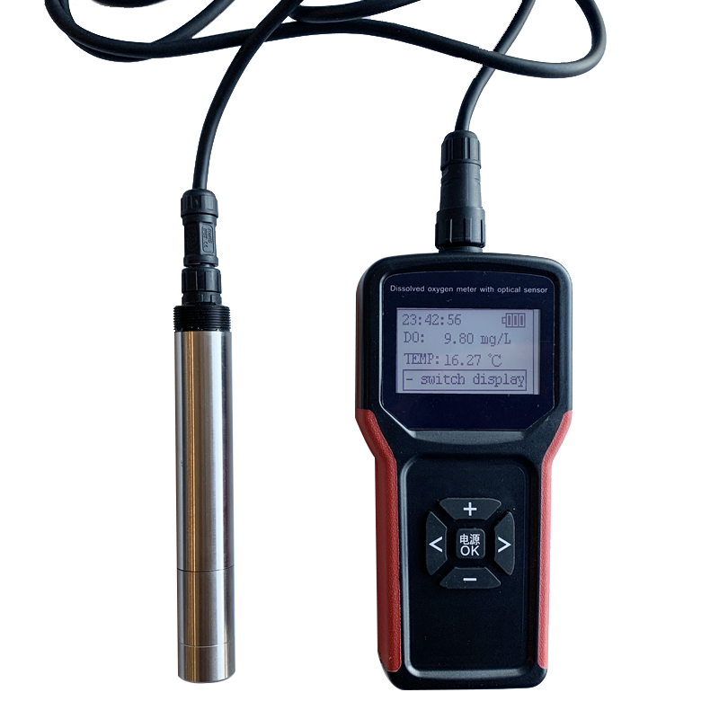 Aquarium Dissolved Oxygen Meter For Lakes Wastewater Aquaculture Polarographic Probe