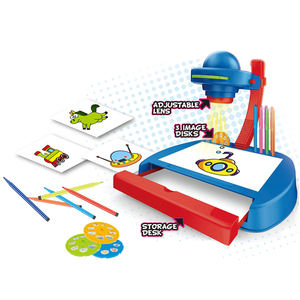 ของเล่นกระดานวาดภาพเพื่อการศึกษาของเด็ก,โต๊ะเรียนโคมไฟฉายภาพของเล่นตั้งโต๊ะ - Product Image 2