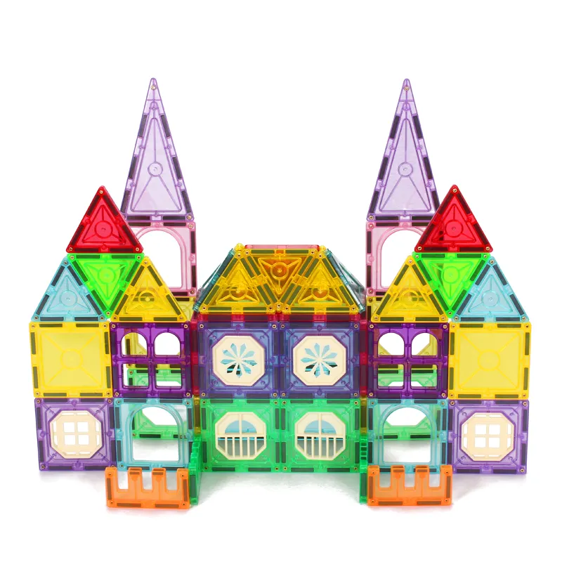 Vente de blocs magnétiques bricolage, ensemble de jouets de puzzle, blocs de construction de tuiles magnétiques en 3D, jouet éducatif en cube pour enfants
